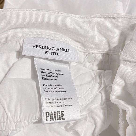 Paige Verdugo Ankle Petite White Destructed 29 - Picture 4 of 7